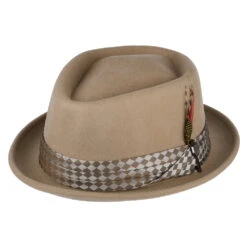 Brixton Hats Stout Wool Felt Pork Pie Hat - Sand