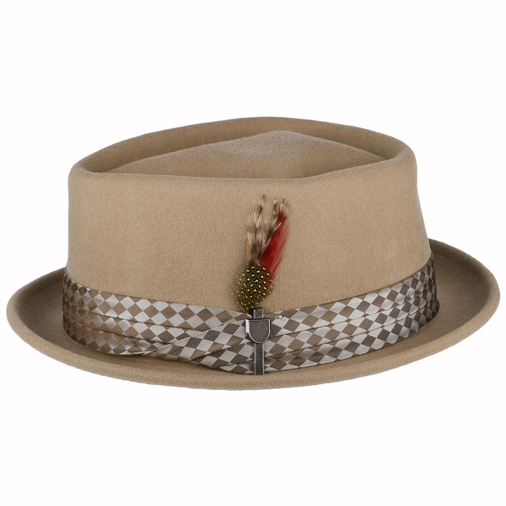 Brixton Hats Stout Wool Felt Pork Pie Hat - Sand - Image 2