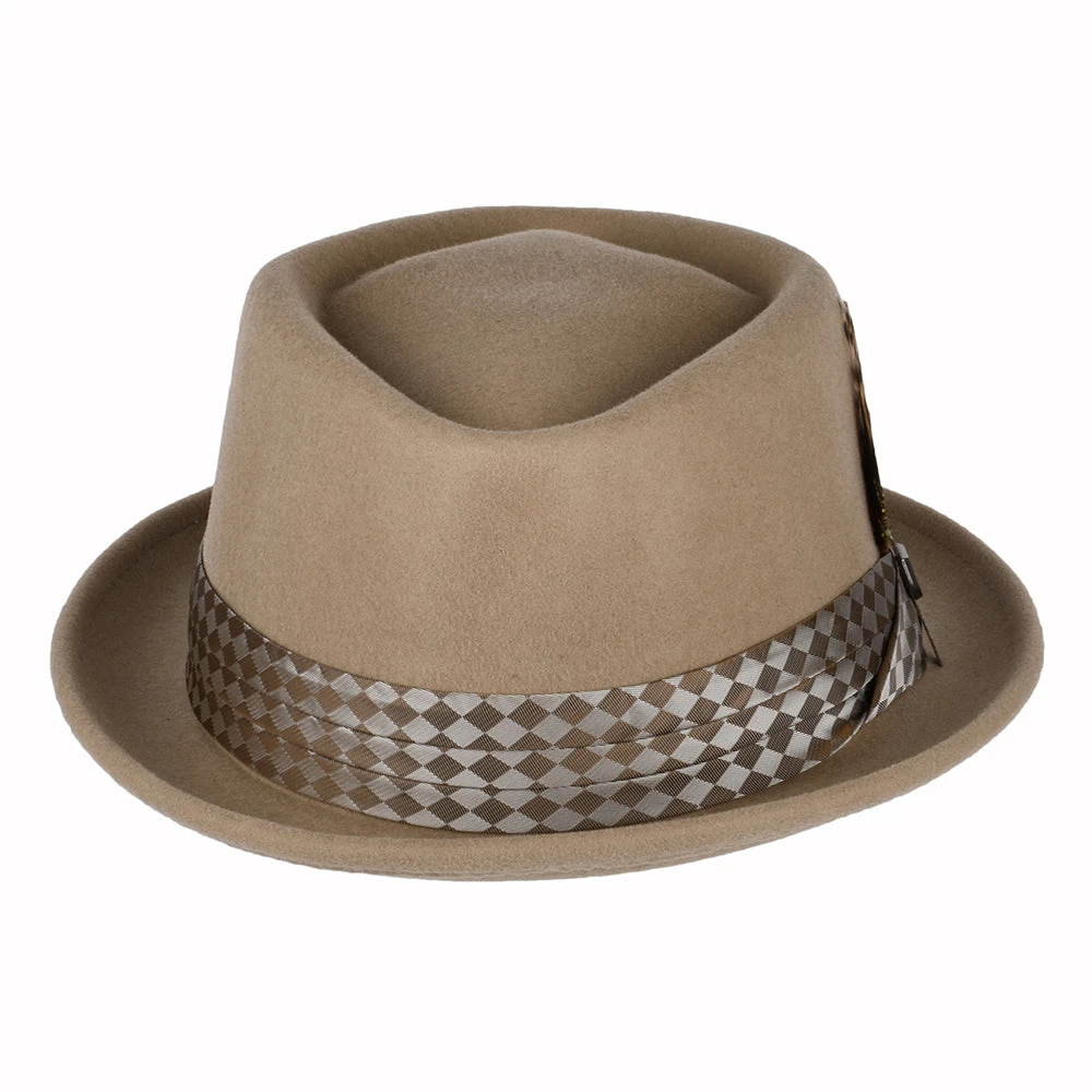 Brixton Hats Stout Wool Felt Pork Pie Hat - Sand - Image 3