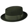 Christys Hats Monk Fur Felt Pork Pie Hat - Forest