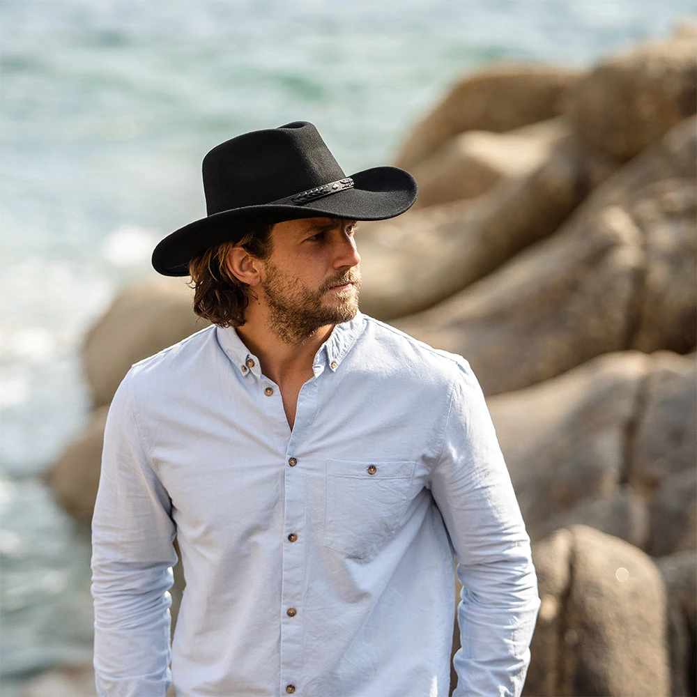 Jaxon & James Comanche Cowboy Hat - Black - Image 8