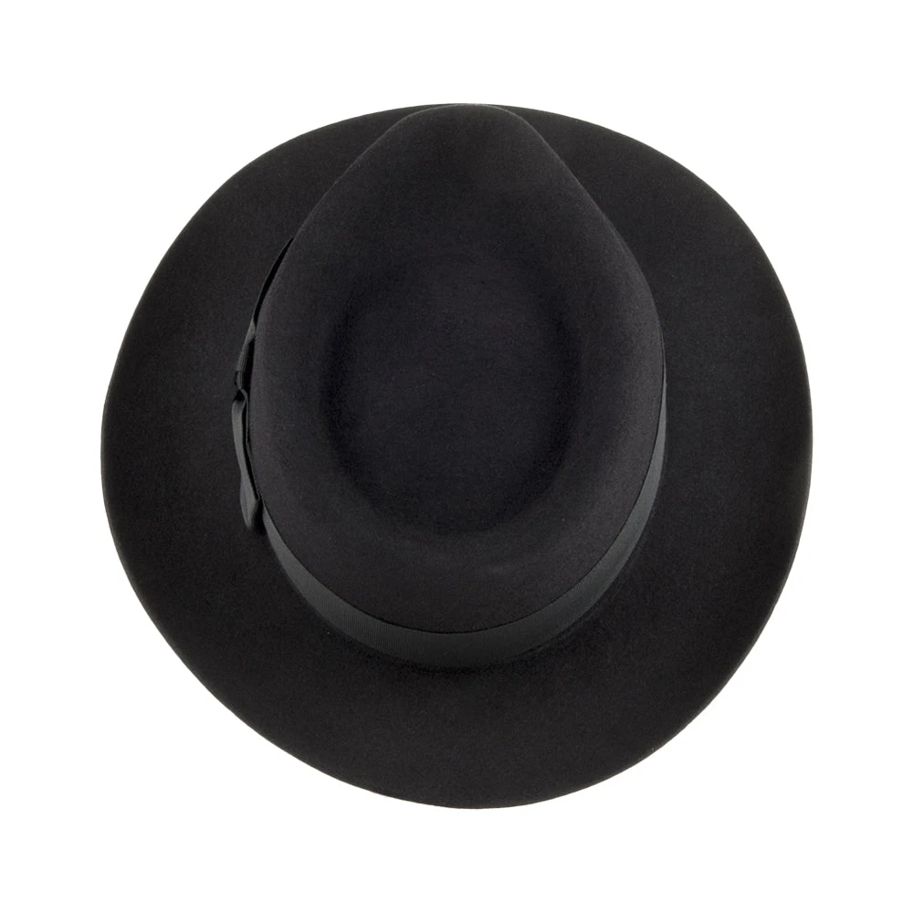Christys Hats Casablanca Fur Felt Fedora Hat - Black - Image 3
