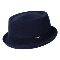 Kangol Bamboo Mowbray Pork Pie Hat - Dark Blue