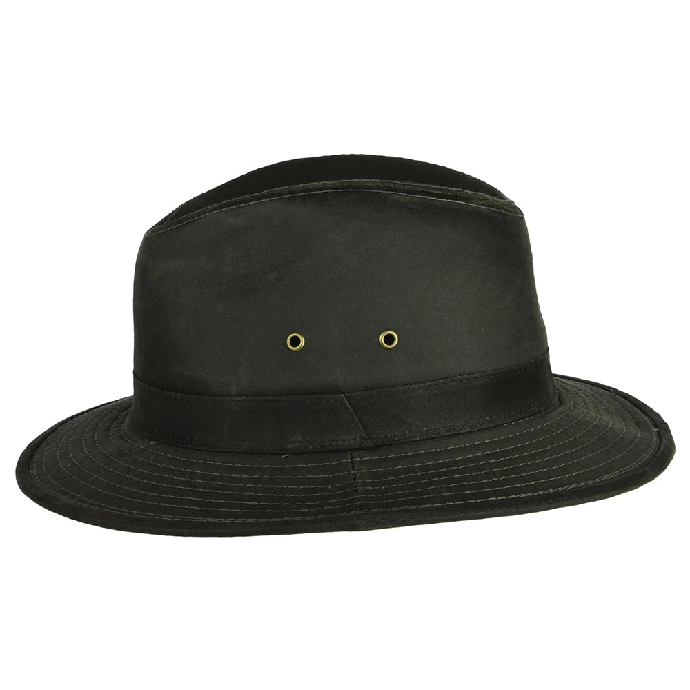 Dorfman Pacific Hats Weathered Cotton Safari Hat - Loden - Image 2