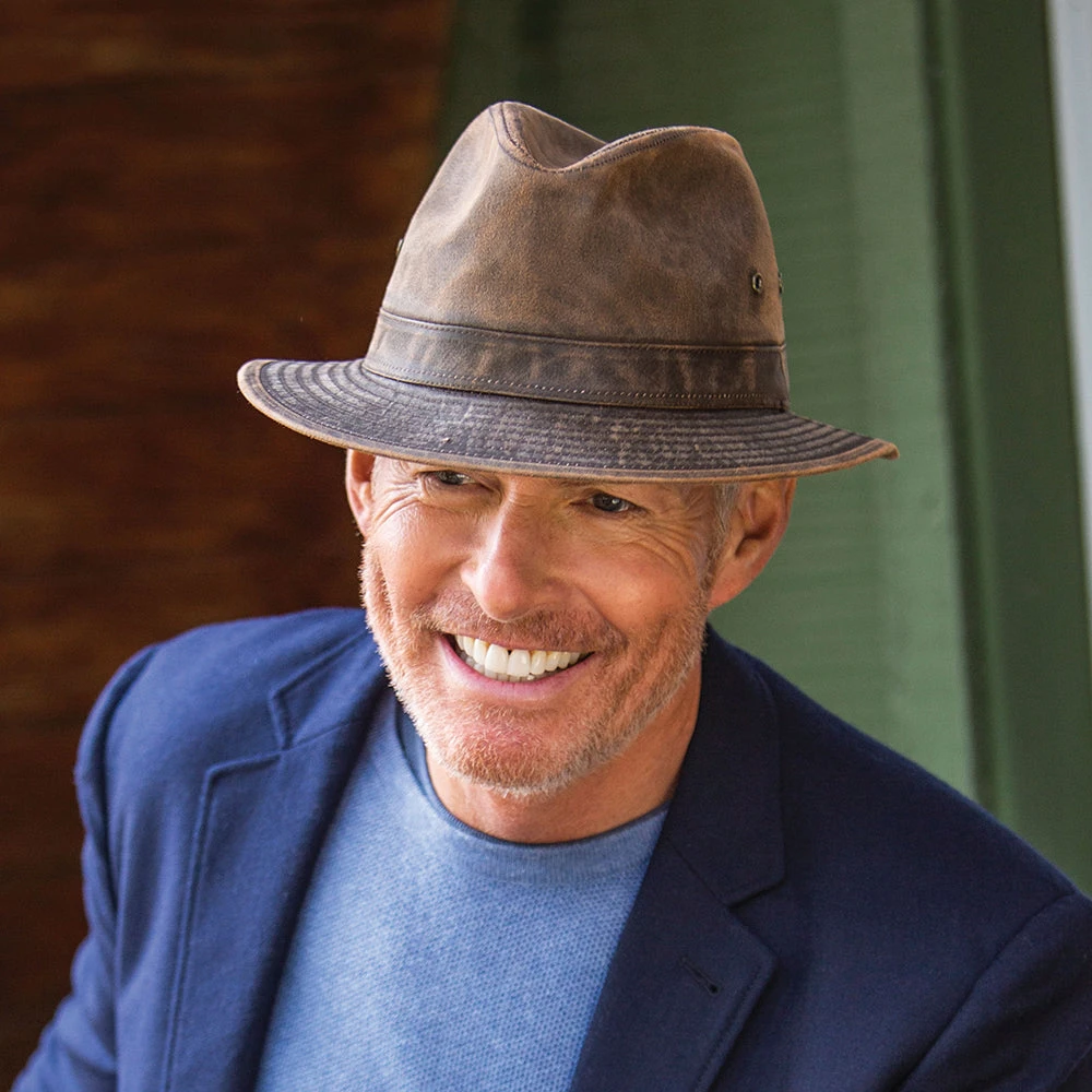 Dorfman Pacific Hats Weathered Cotton Safari Hat - Loden - Image 4