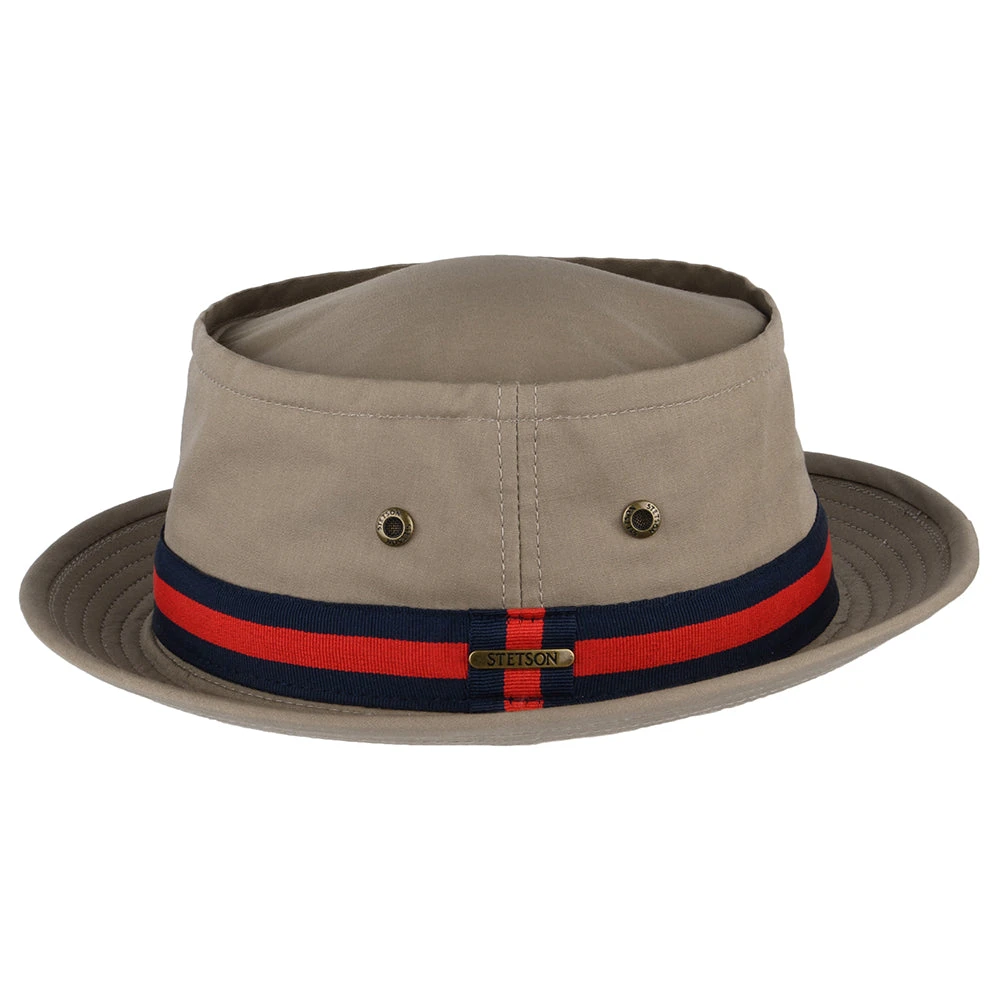 Stetson Hats Fishermans Bucket Pork Pie Hat - Beige - Image 2