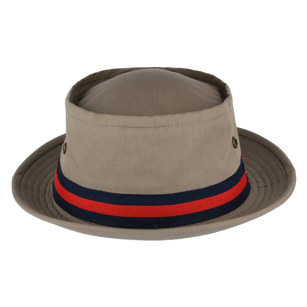 Stetson Hats Fishermans Bucket Pork Pie Hat - Beige - Image 3
