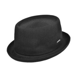 Kangol Bamboo Mowbray Pork Pie Hat - Black