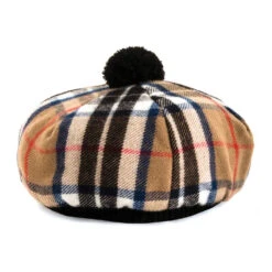 Lochcarron Of Scotland Lambswool Tam O' Shanter Hat - Thomson Camel