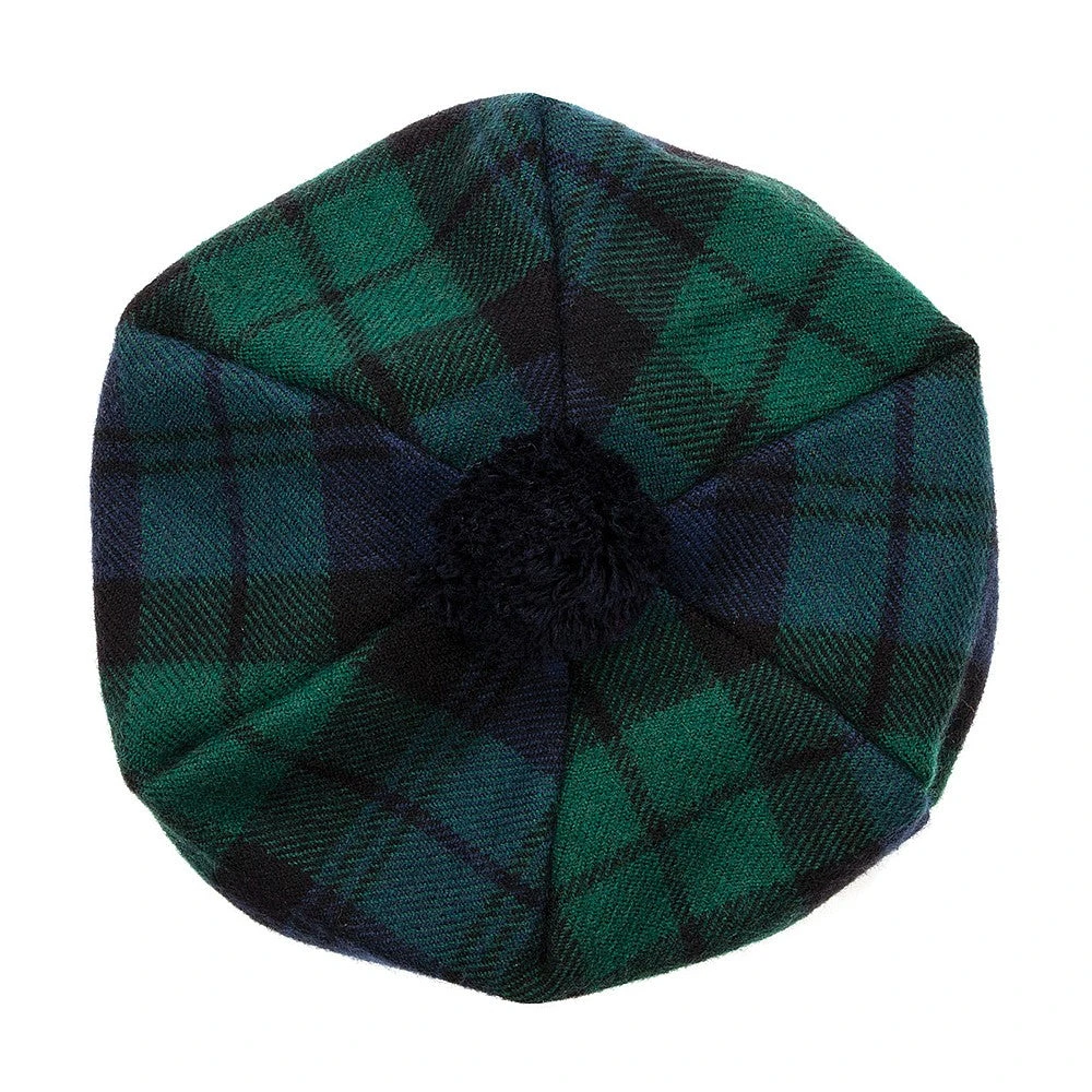 Lochcarron Of Scotland Lambswool Tam O' Shanter Hat - Black Watch Modern - Image 3