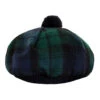 Lochcarron Of Scotland Lambswool Tam O' Shanter Hat - Black Watch Modern