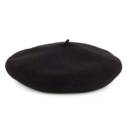 Héritage Par Laulhère 10 Inch Merino Wool Basque Beret - Black