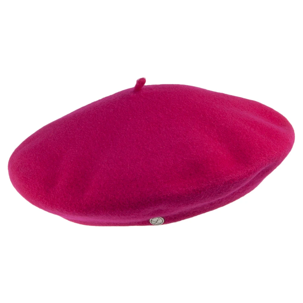 Héritage Par Laulhère Hats Authentique Merino Wool Beret - Sangria