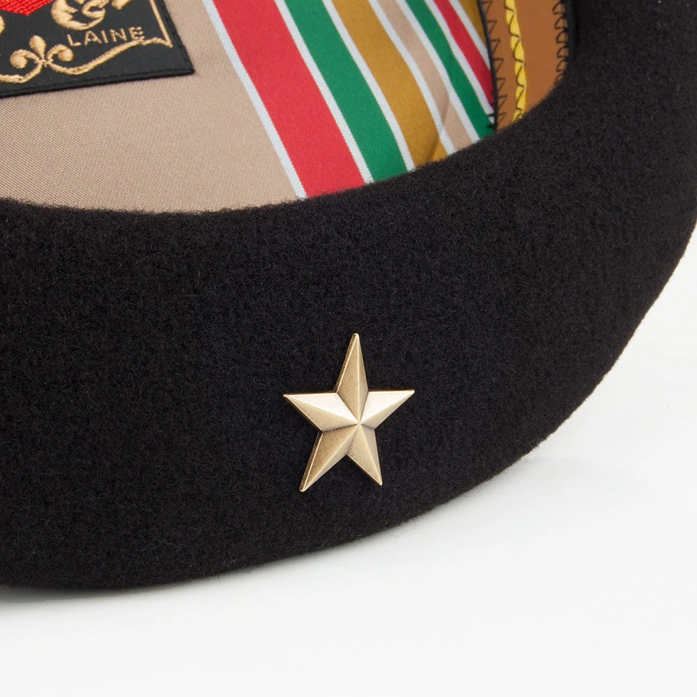 Laulhère Hats Authentique Ché Beret - Black - Image 3