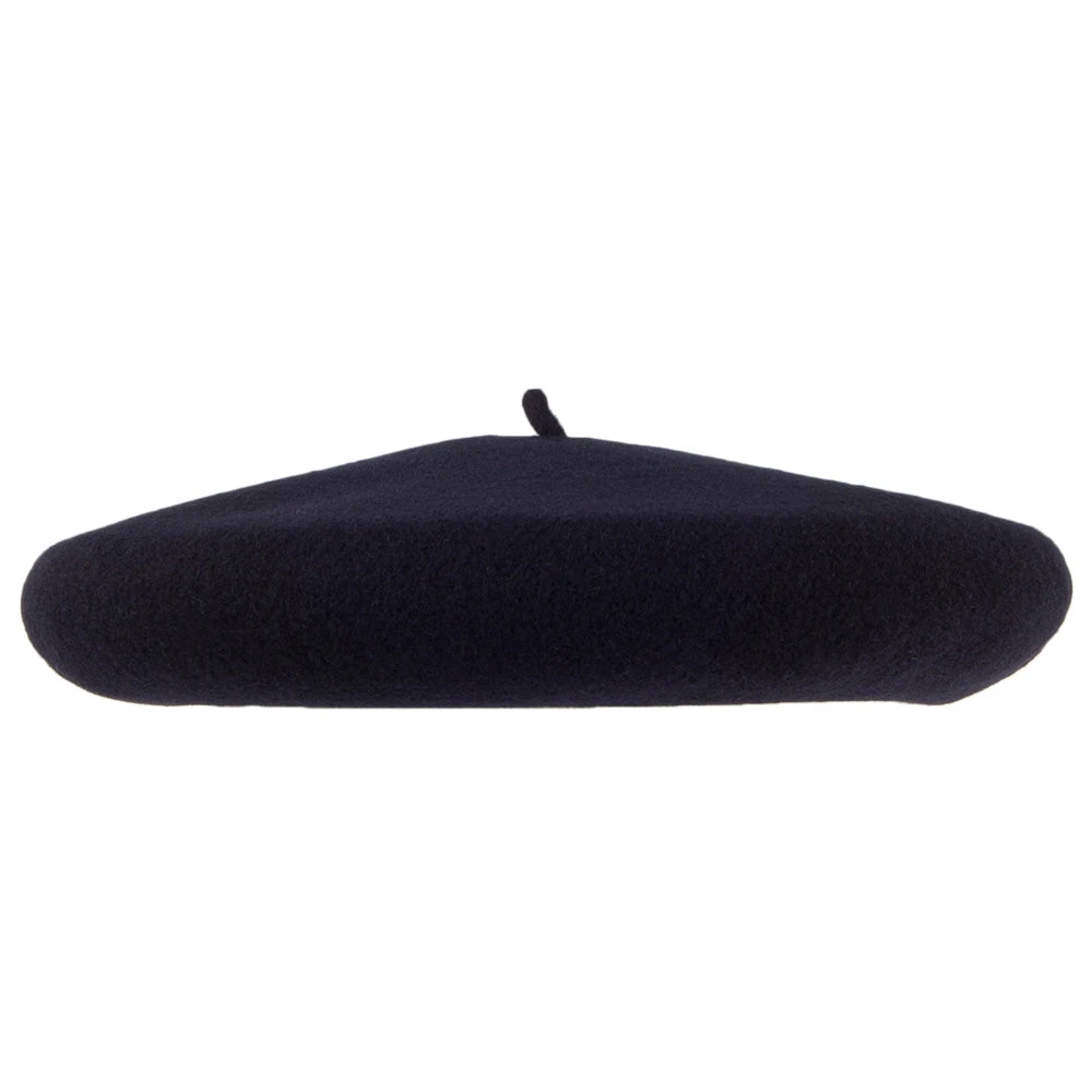 Héritage Par Laulhère Campan Luxury Merino Wool Beret - Navy Blue - Image 2