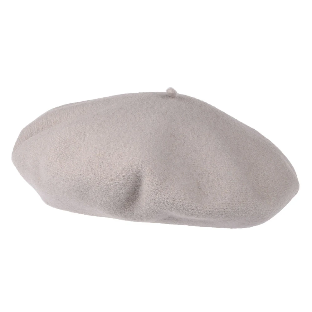 Héritage Par Laulhère Hats Authentique Merino Wool Beret - Grey - Image 2
