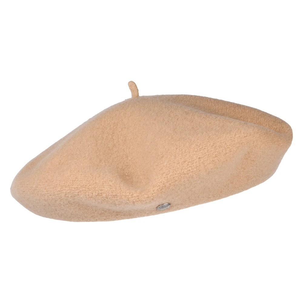 Héritage Par Laulhère Hats Authentique Merino Wool Beret - Light Sand