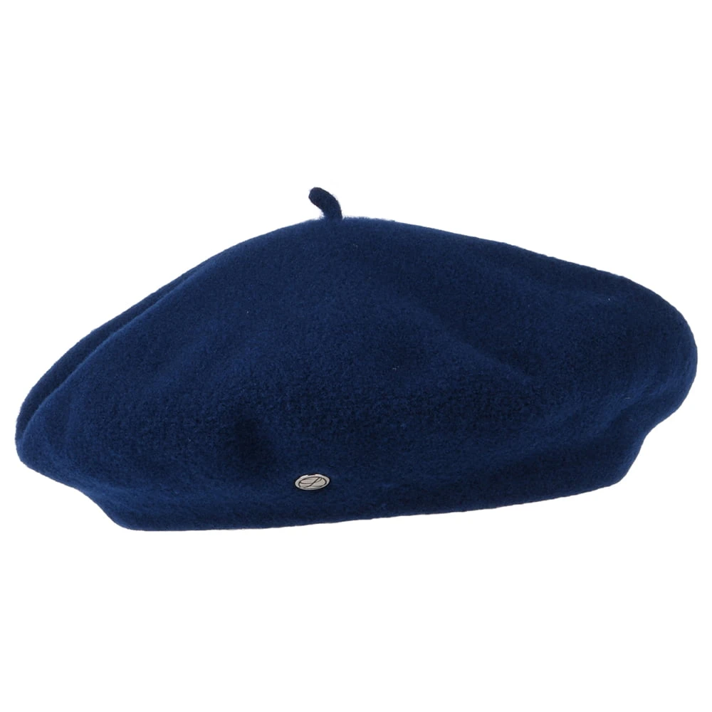 Héritage Par Laulhère Hats Authentique Merino Wool Beret - Midnight