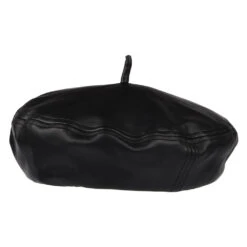 Brixton Hats Audrey II Faux Leather Beret - Black