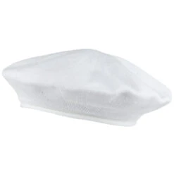 Parkhurst 11.5 Inch Cotton Beret - White