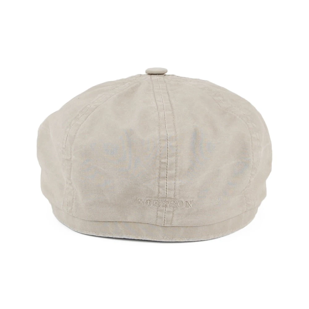 Stetson Hats Hatteras Washed Organic Cotton Newsboy Cap - Sand - Image 4