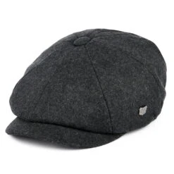 Failsworth Hats Alfie Melton Newsboy Cap - Grey