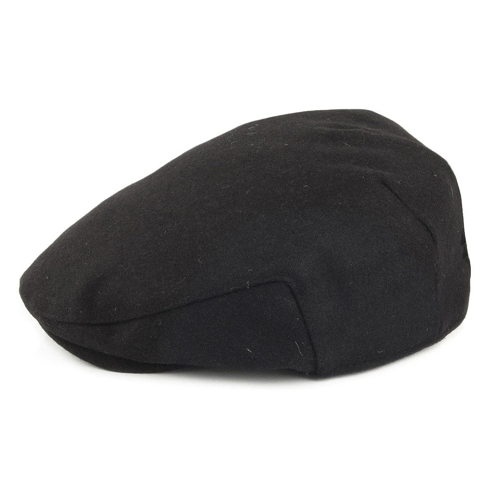 Failsworth Hats Melton Flat Cap - Black - Image 2