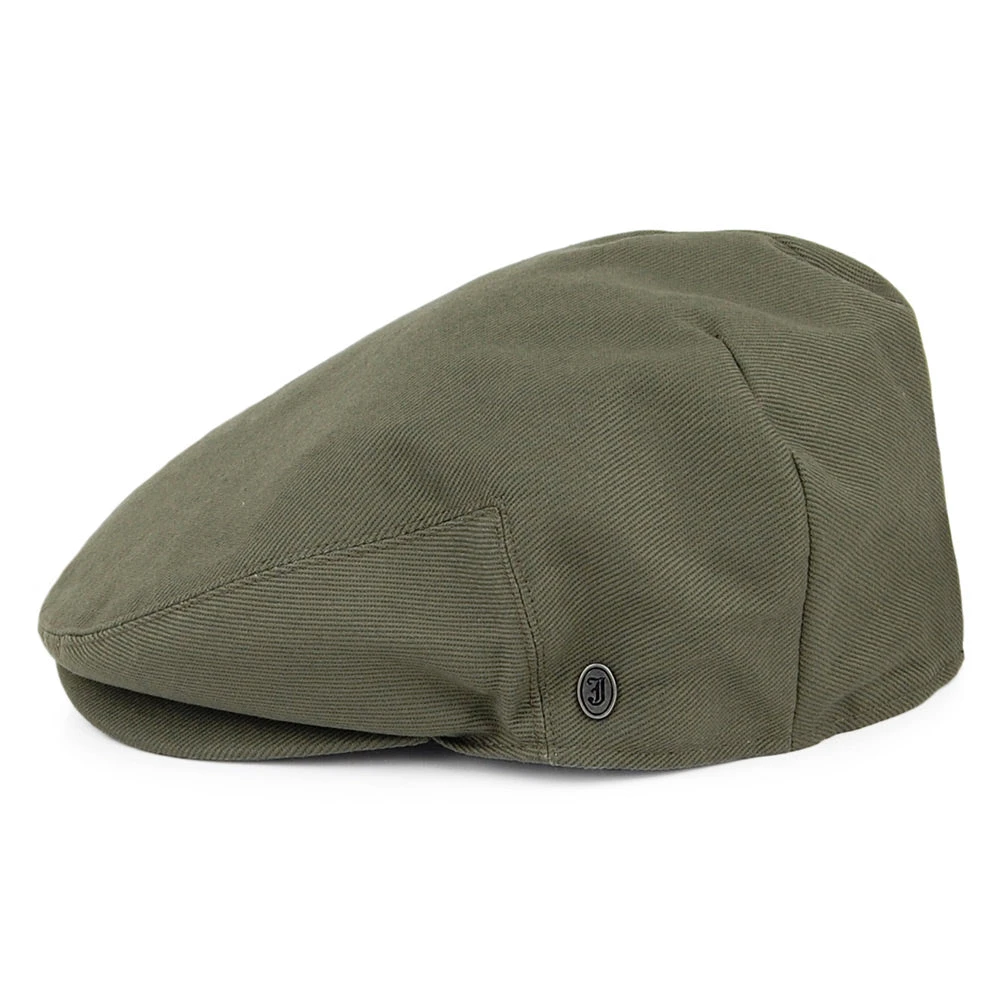 Jaxon & James Cotton Flat Cap - Olive - Image 3