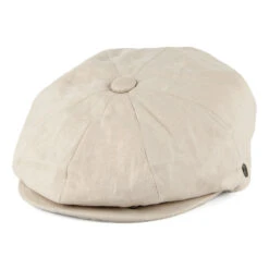 Jaxon & James Linen Newsboy Cap - Natural