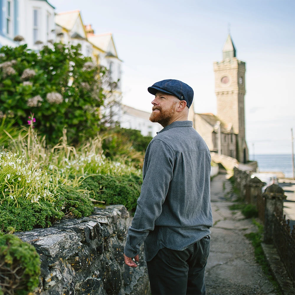 Jaxon & James Denim Newsboy Cap - Dark Blue - Image 7