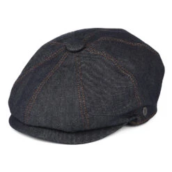 Jaxon & James Denim Newsboy Cap - Dark Blue