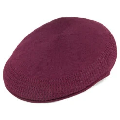 Kangol Tropic 504 Ventair Flat Cap - Burgundy