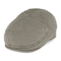 Stetson Hats Paradise Cotton Flat Cap - Olive