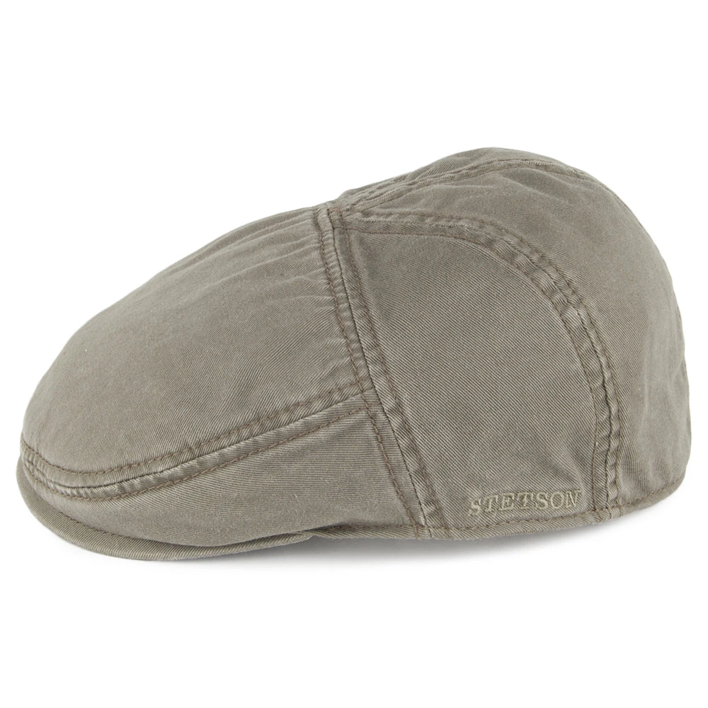 Stetson Hats Paradise Cotton Flat Cap - Olive - Image 3