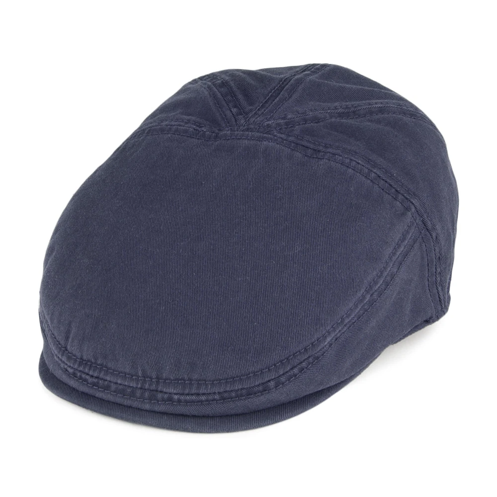 Stetson Hats Paradise Cotton Flat Cap - Navy Blue