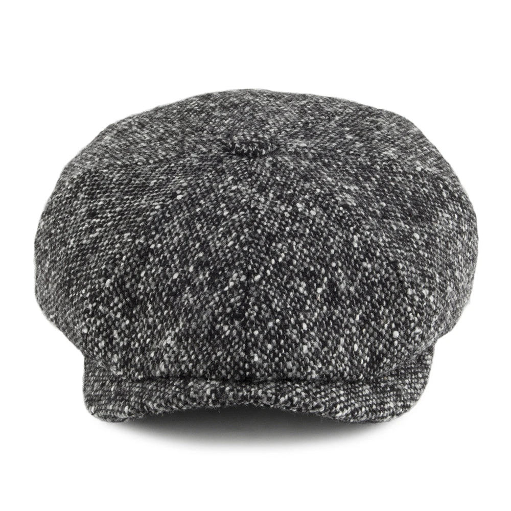 Stetson Hats Donegal Tweed Hatteras Newsboy Cap - Charcoal - Image 2