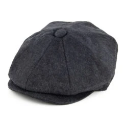 Jaxon & James Pure Wool Harlem Newsboy Cap - Charcoal
