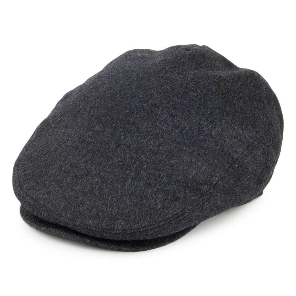 Jaxon & James Pure Wool Harlem Flat Cap - Charcoal