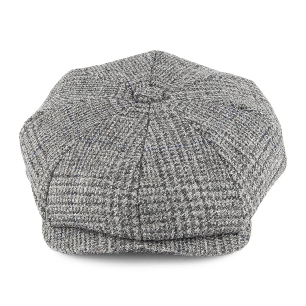 Christys Hats Country Tweed Newsboy Cap - Grey - Image 2
