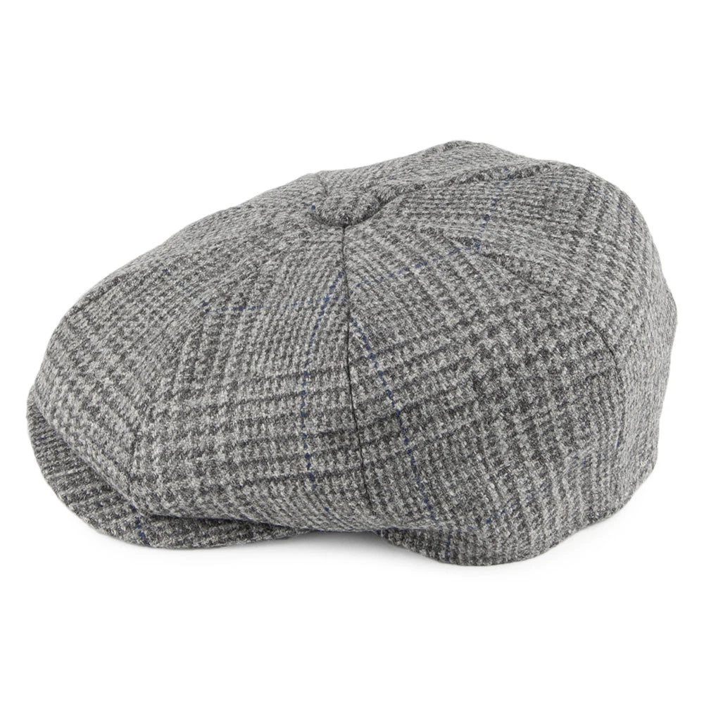 Christys Hats Country Tweed Newsboy Cap - Grey - Image 3