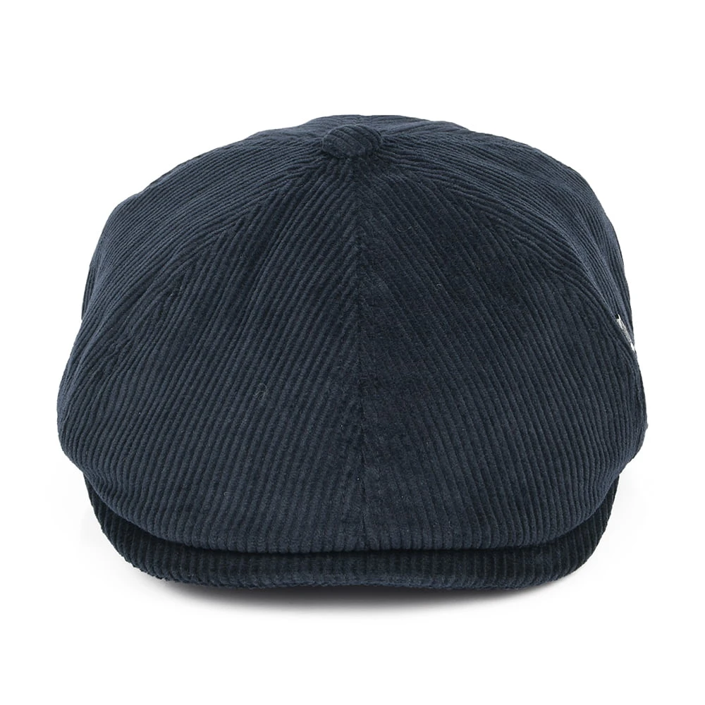 Failsworth Hats Hudson Corduroy Newsboy Cap - Navy Blue - Image 2