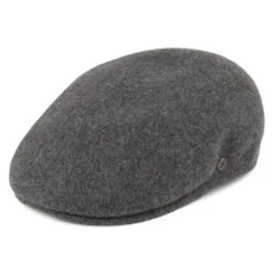 Jaxon & James Classic Wool Flat Cap - Charcoal