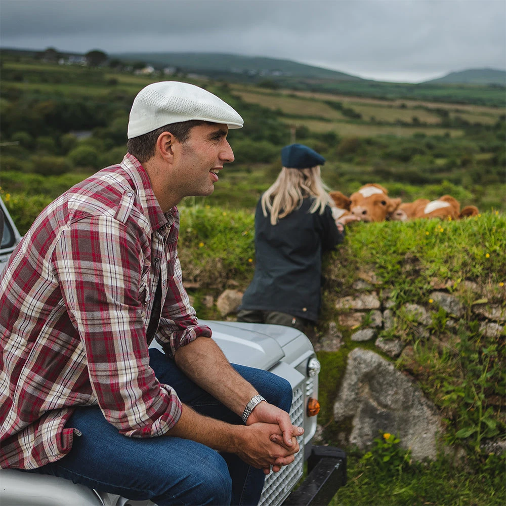 Jaxon & James Summer Flat Cap - White - Image 4