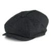 Failsworth Hats Alfie Irish Linen Newsboy Cap - Charcoal