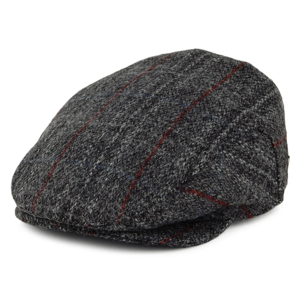 Jaxon & James Harris Tweed Loch Alsh Flat Cap - Grey Multi
