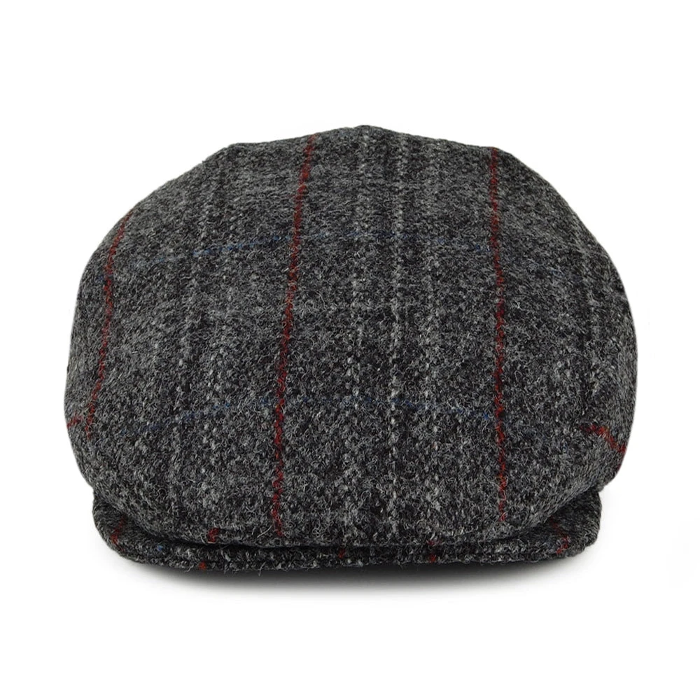 Jaxon & James Harris Tweed Loch Alsh Flat Cap - Grey Multi - Image 2