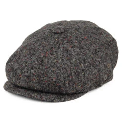 Jaxon & James Blackheath Speckled Marl Newsboy Cap - Black-Multi