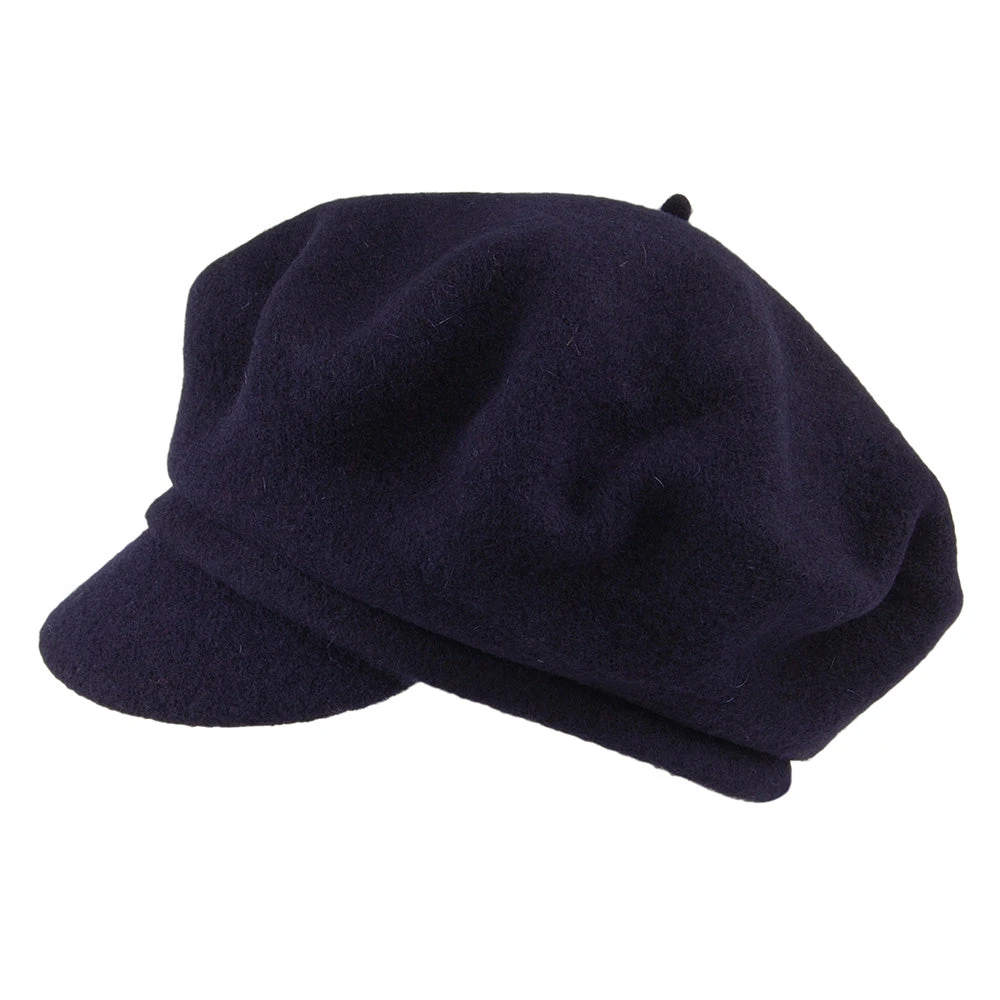 Whiteley Hats Nancy Baker Boy Cap - Navy Blue
