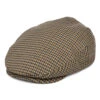 Brixton Hooligan Houndstooth Flat Cap - Sand-Navy
