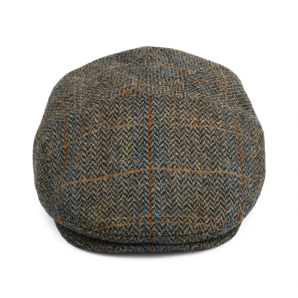 Bailey Hats Lou Plaid Wool Blend Flat Cap - Oak-Multi - Image 2